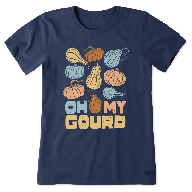 Women's Oh My Gourd Medley Short Sleeve Crusher Tee sold by Life is Good