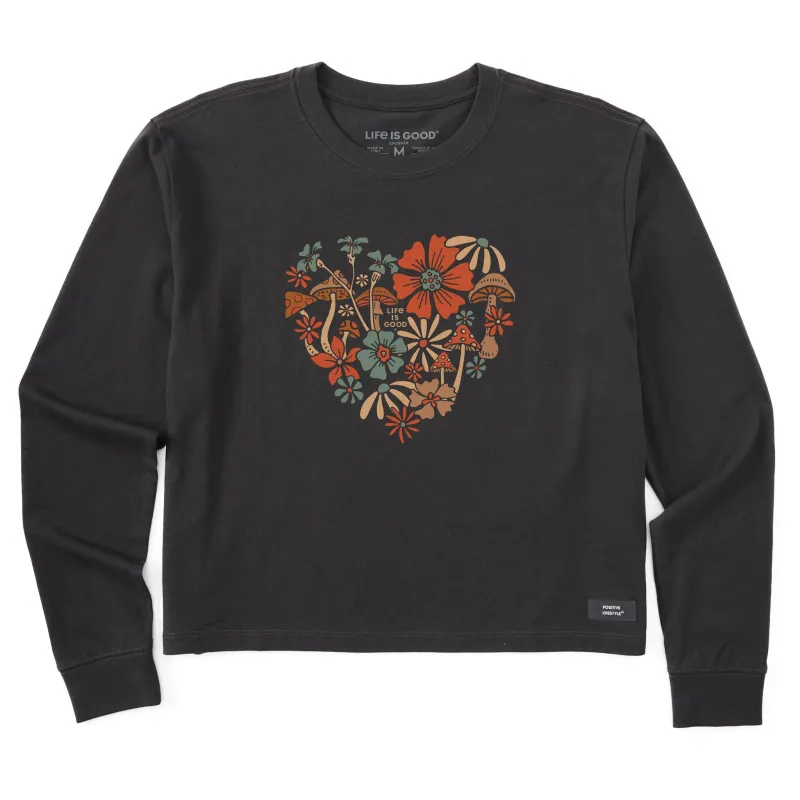 Women's Nature's Bountiful Love Long Sleeve Crusher Boxy Tee made by Life is Good
