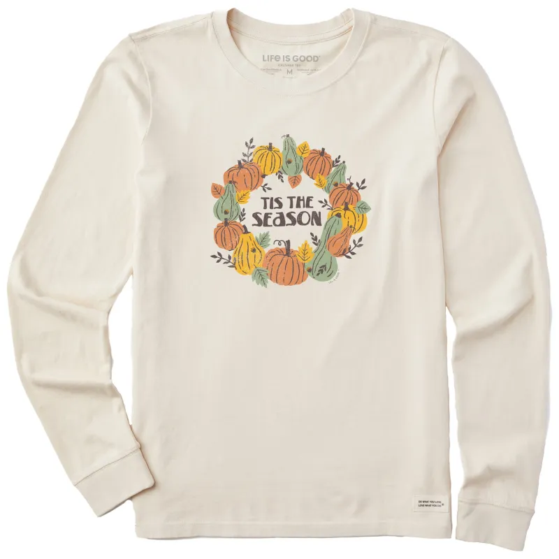 Women's Tis the Season Long Sleeve Crusher Tee made by Life is Good