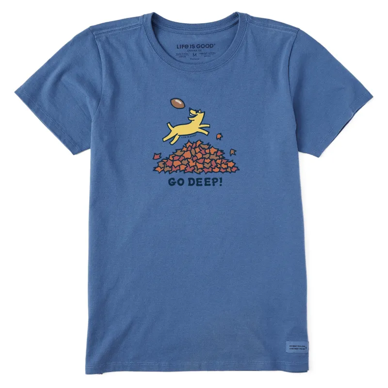 Women's Go Deep Rocket Short Sleeve Crusher Tee made by Life is Good