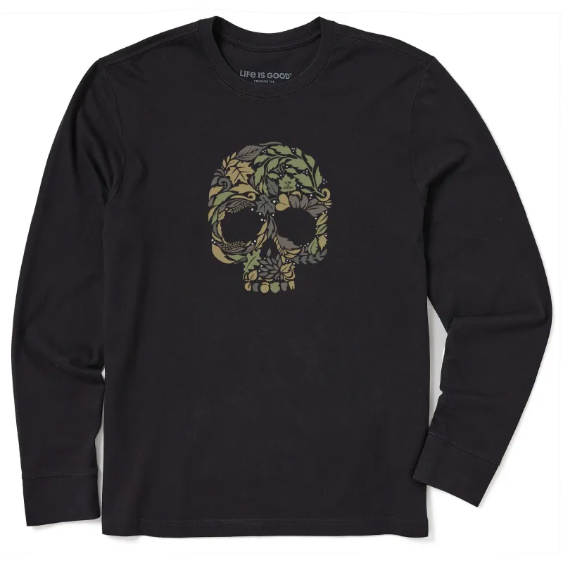 Men's Autumn Skull Long Sleeve Crusher Tee sold by Life is Good
