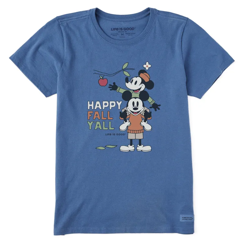 Women's Happy Fall Yall Apple Picking Short Sleeve Crusher Tee made by Life is Good