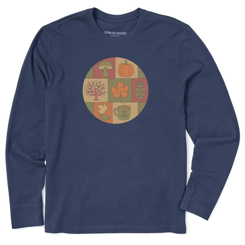 Men's Fall Medley Long Sleeve Crusher Tee sold by Life is Good