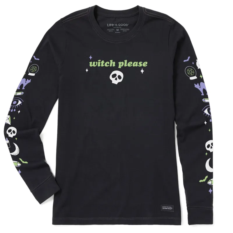 Women's Witch Please Elements Long Sleeve Crusher Tee sold by Life is Good