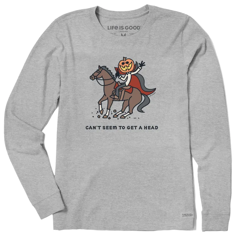 Women's Can't Seem to Get A Head Long Sleeve Crusher Tee sold by Life is Good