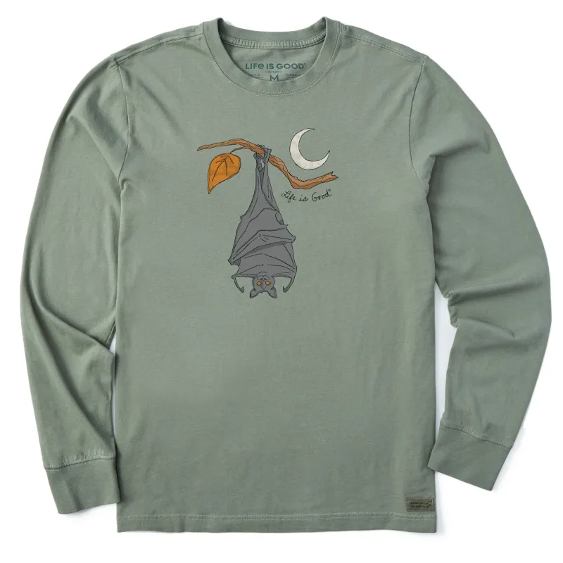 Men's Hanging Bat Long Sleeve Crusher Tee sold by Life is Good