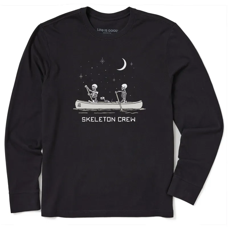 Men's Skeleton Crew Long Sleeve Crusher Tee sold by Life is Good