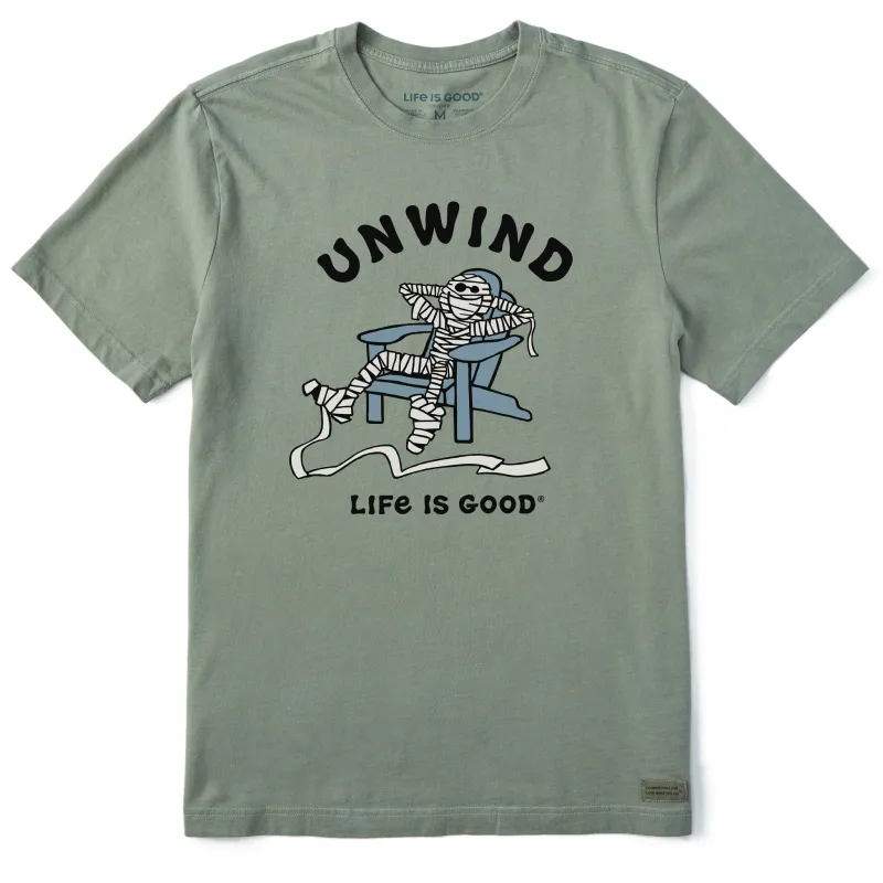 Men's Unwind Adirondack Mummy Short Sleeve Crusher Tee sold by Life is Good