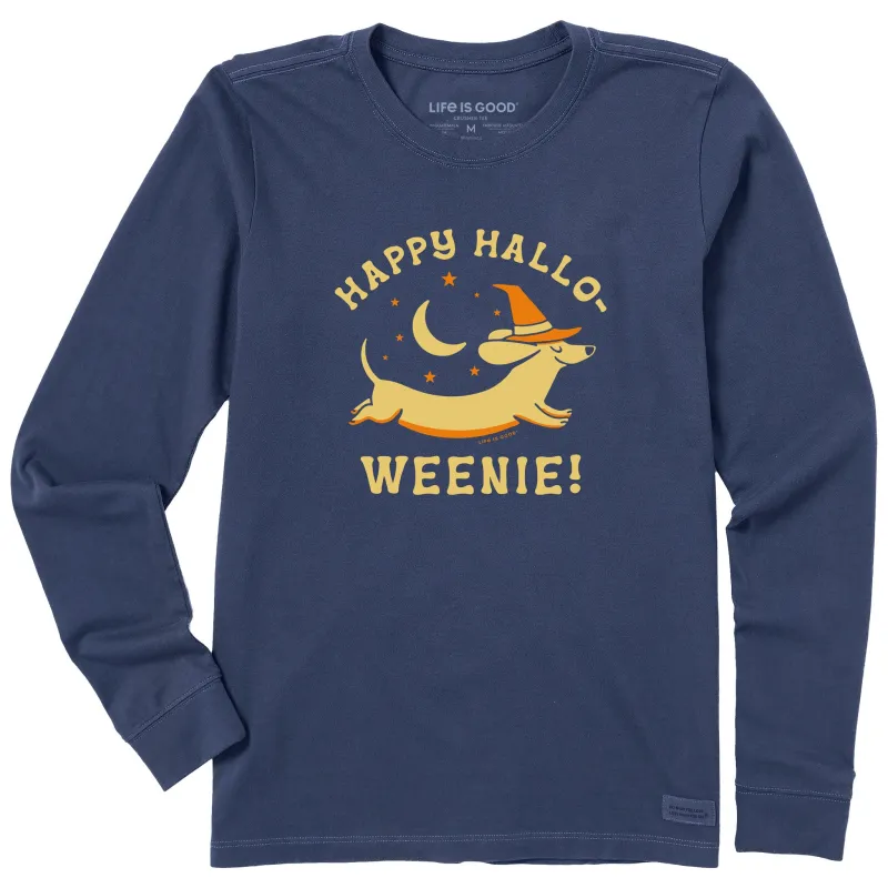 Women's Happy Hallo-Weenie Long Sleeve Crusher Tee made by Life is Good