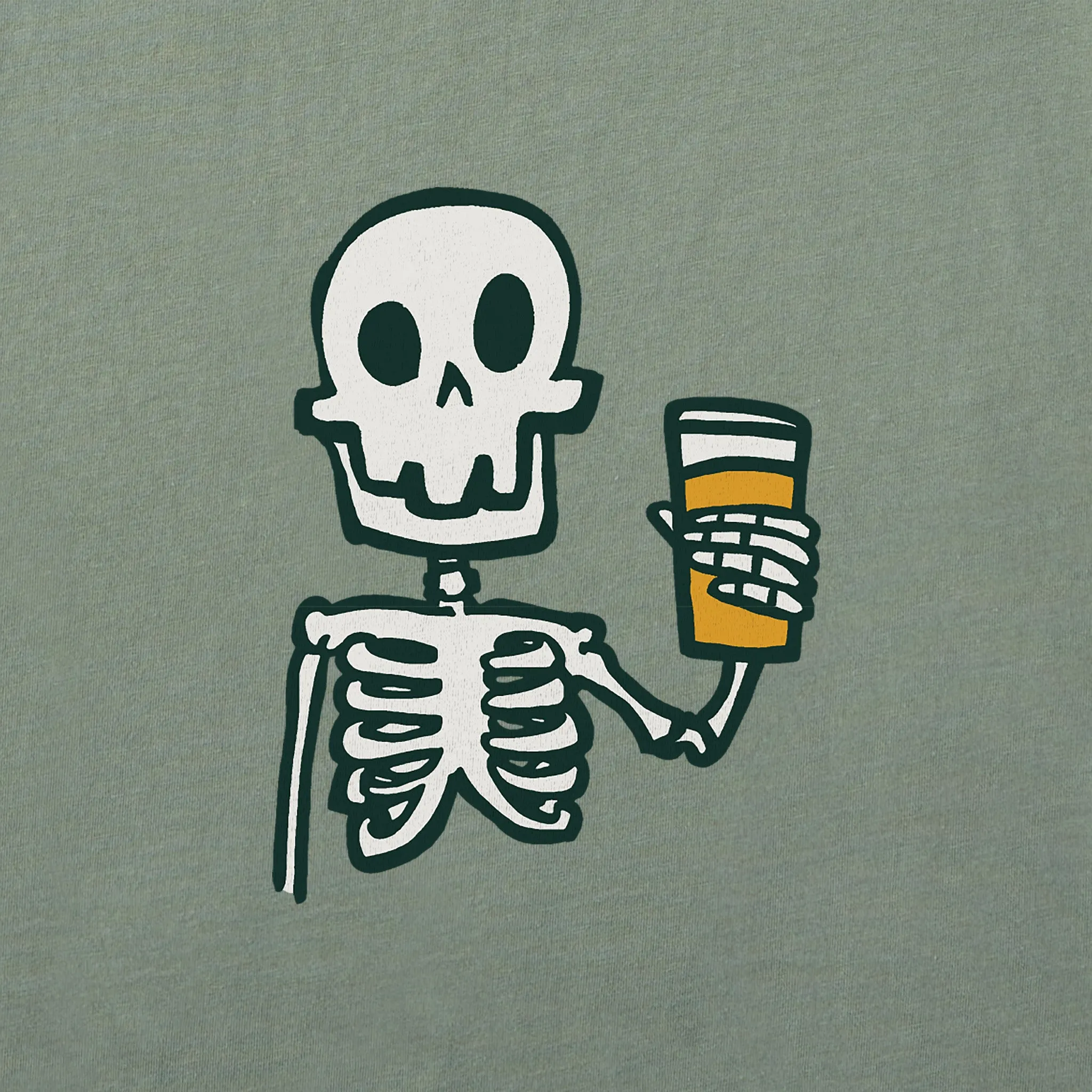Women's Skeleton w Beer Crusher-LITE Shrunken Tee sold by Life is Good product image thumbnail 4