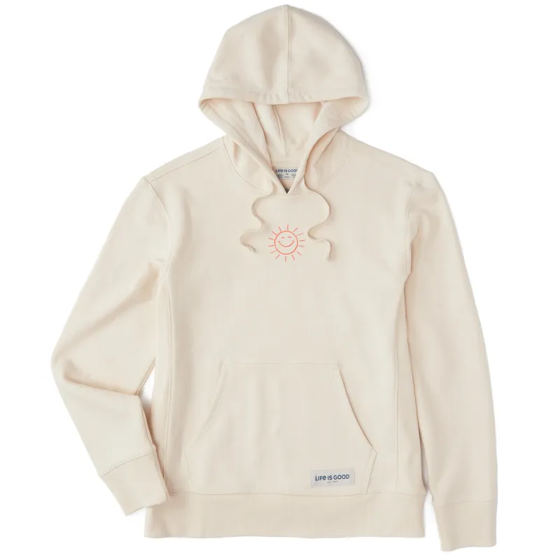 Women's Lil' Happy Sunshine Simply True Fleece Hoodie sold by Life is Good