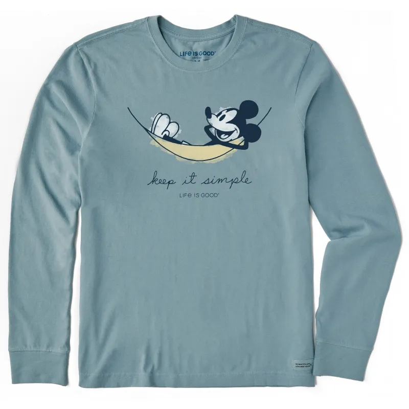 Men's Steamboat Willie Hammock Long Sleeve Crusher Tee sold by Life is Good