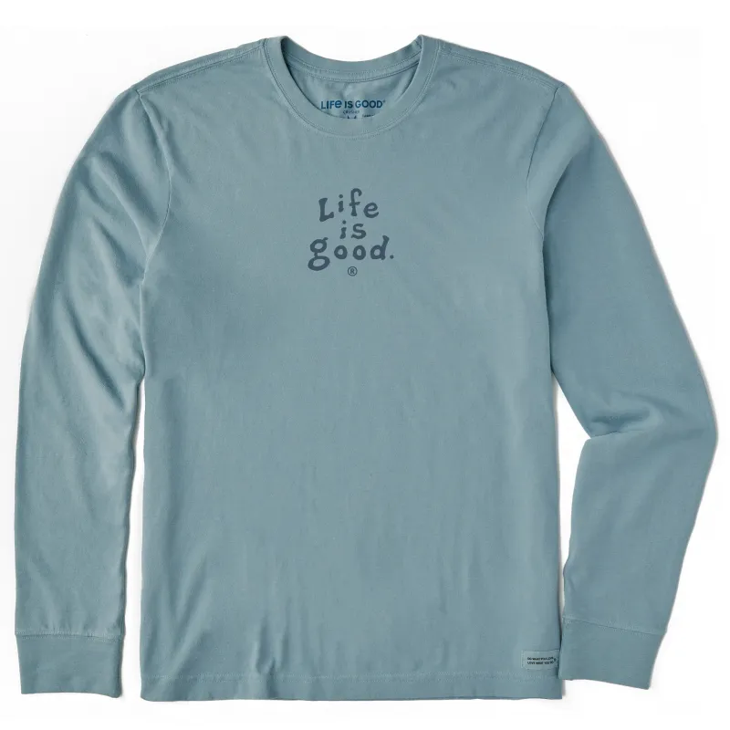Men's LIG Stacked Tonal Long Sleeve Crusher Tee sold by Life is Good