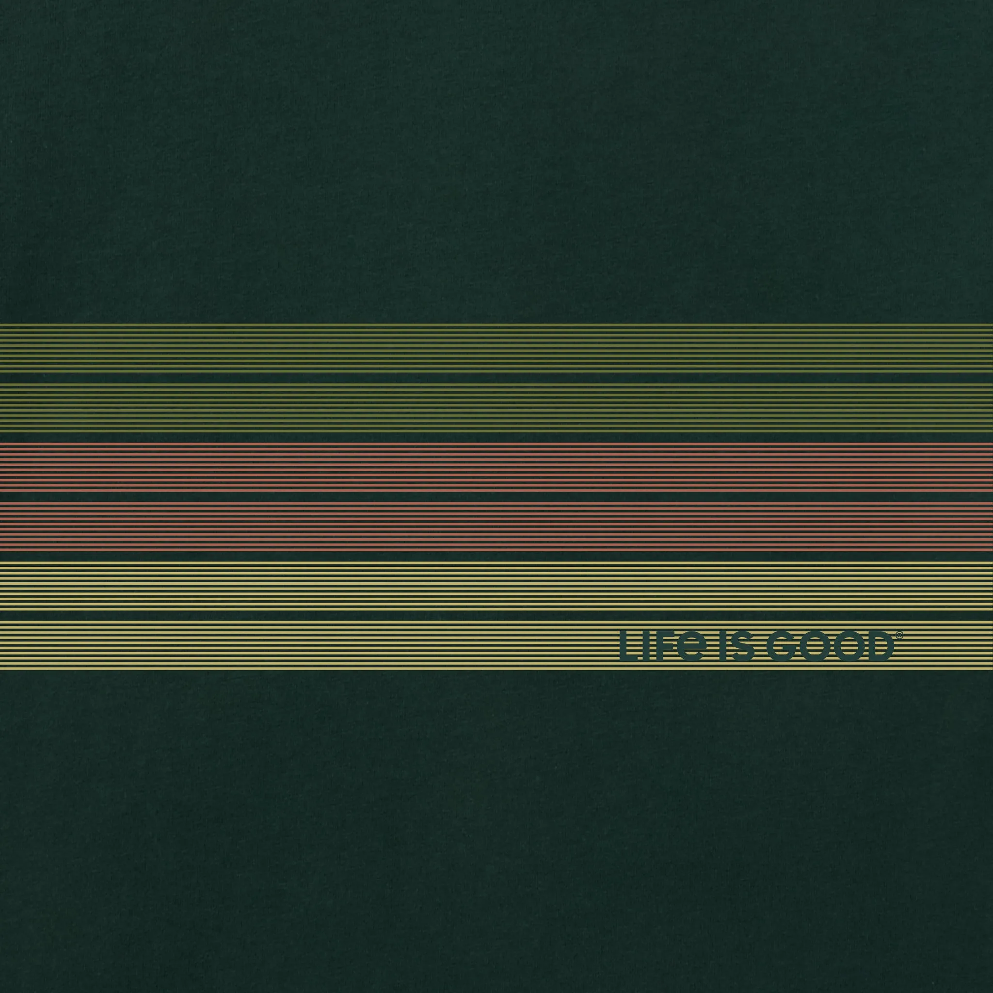 Men's Three Striped Block Good Vibes Fleece Zip Hoodie sold by Life is Good product image thumbnail 2