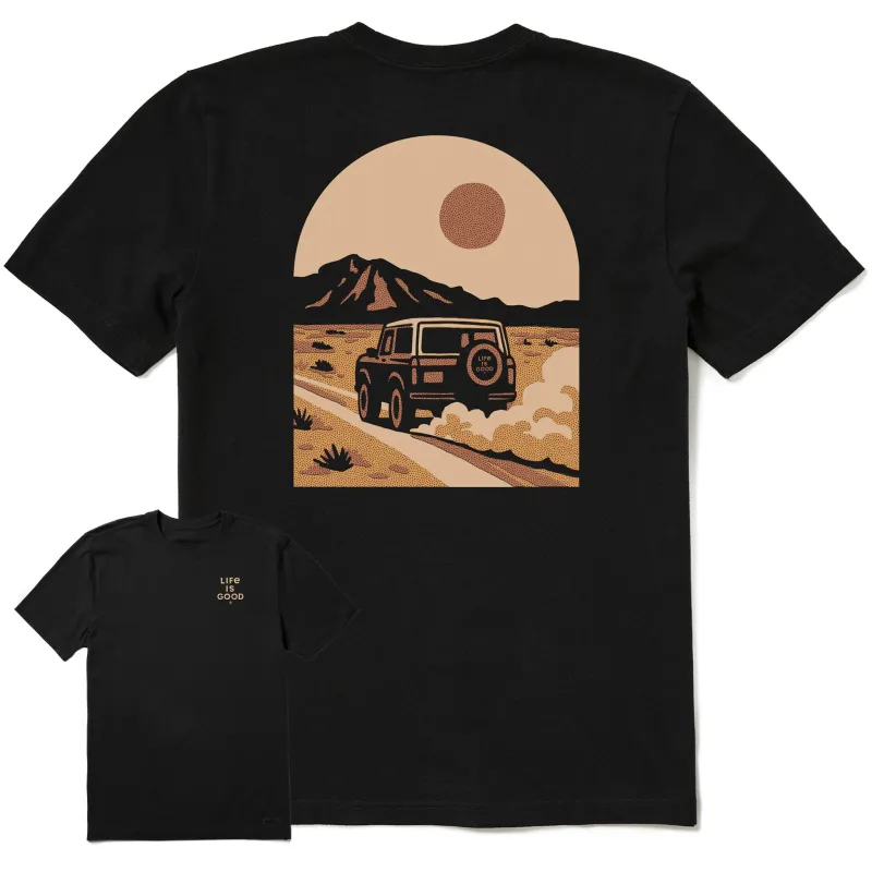 Men's Open Roads Sunset Short Sleeve Tee sold by Life is Good