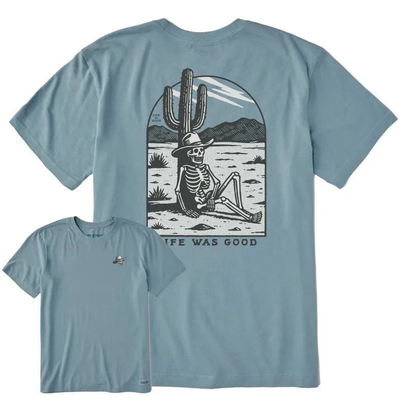 Men's Life Was Good in the West Short Sleeve Crusher Tee sold by Life is Good