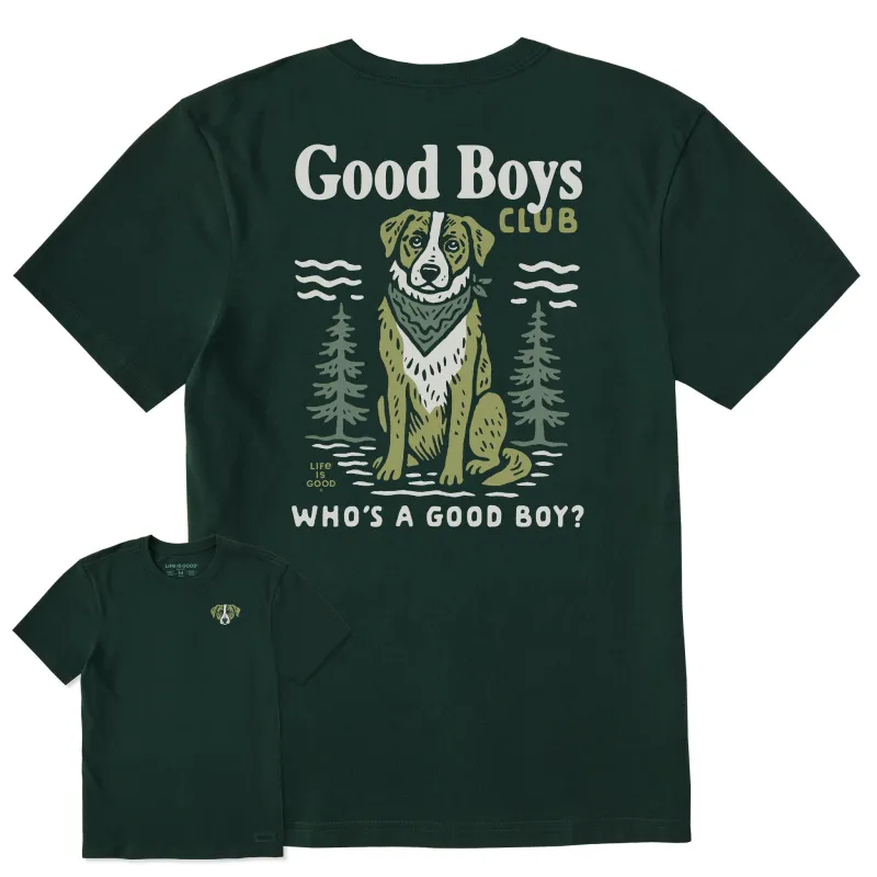 Men's Good Boys Club Short Sleeve Crusher Tee sold by Life is Good