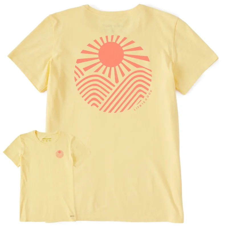Women's Sun and Hills Short Sleeve Tee sold by Life is Good