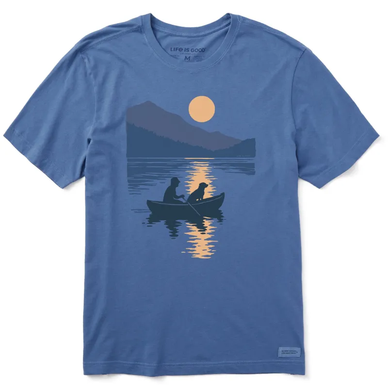 Men's Fishin' with my Dog Short Sleeve Tee sold by Life is Good