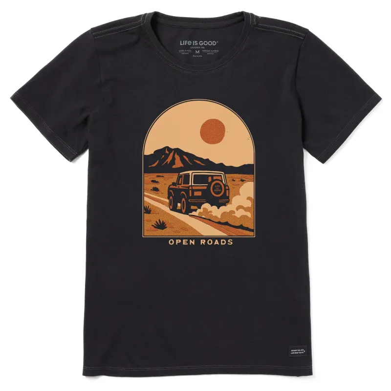 Women's Open Roads Sunset Short Sleeve Tee sold by Life is Good
