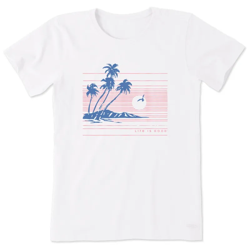 Women's Palms Sunset Short Sleeve Tee sold by Life is Good
