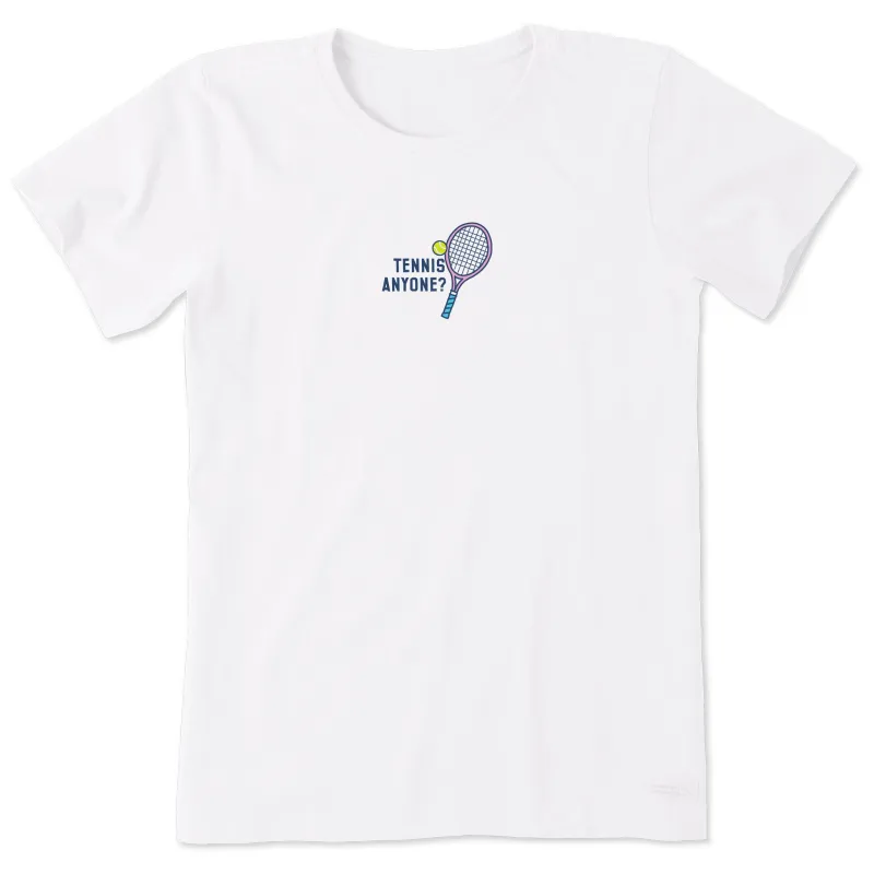 Women's Tennis Anyone Short Sleeve Tee sold by Life is Good