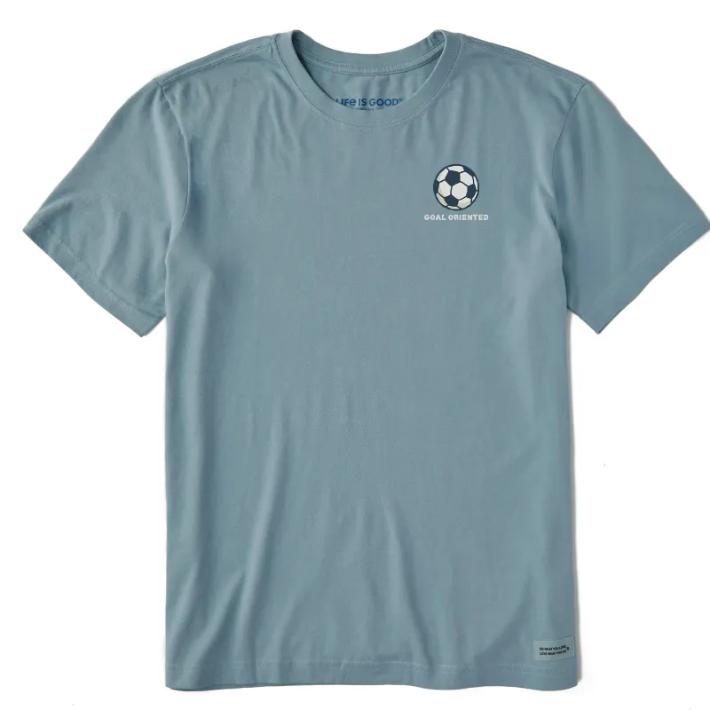 Men's Goal Oriented Soccer Short Sleeve Crusher Tee sold by Life is Good