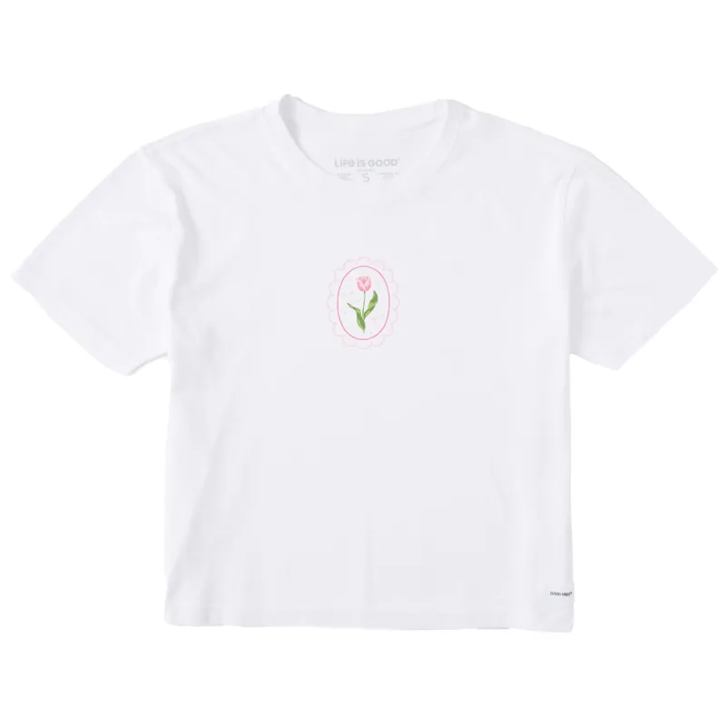 Women's Tulip Frame Short Sleeve Crusher Boxy Tee sold by Life is Good