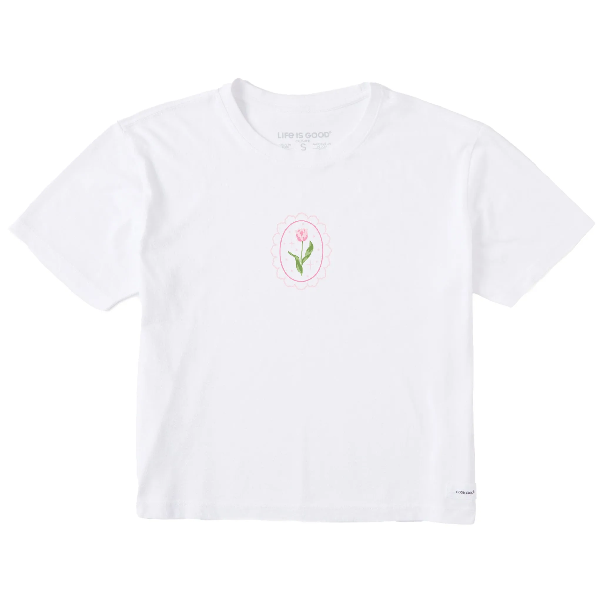 Women's Tulip Frame Short Sleeve Crusher Boxy Tee sold by Life is Good