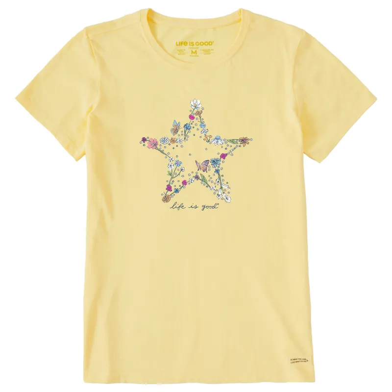 Women's Wildflower Star Short Sleeve Tee sold by Life is Good