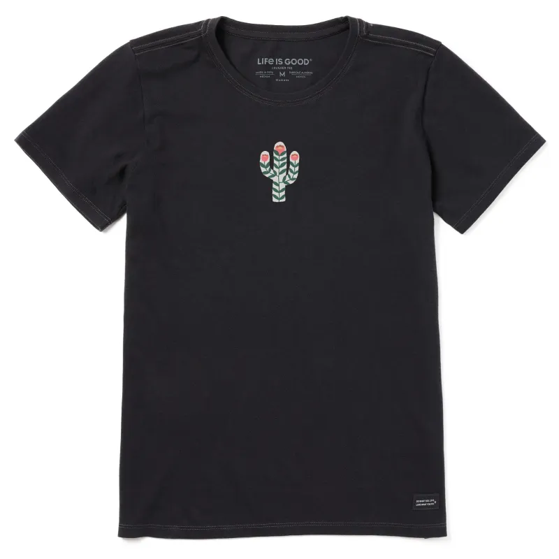 Women's Western Flower Cactus Short Sleeve Tee sold by Life is Good