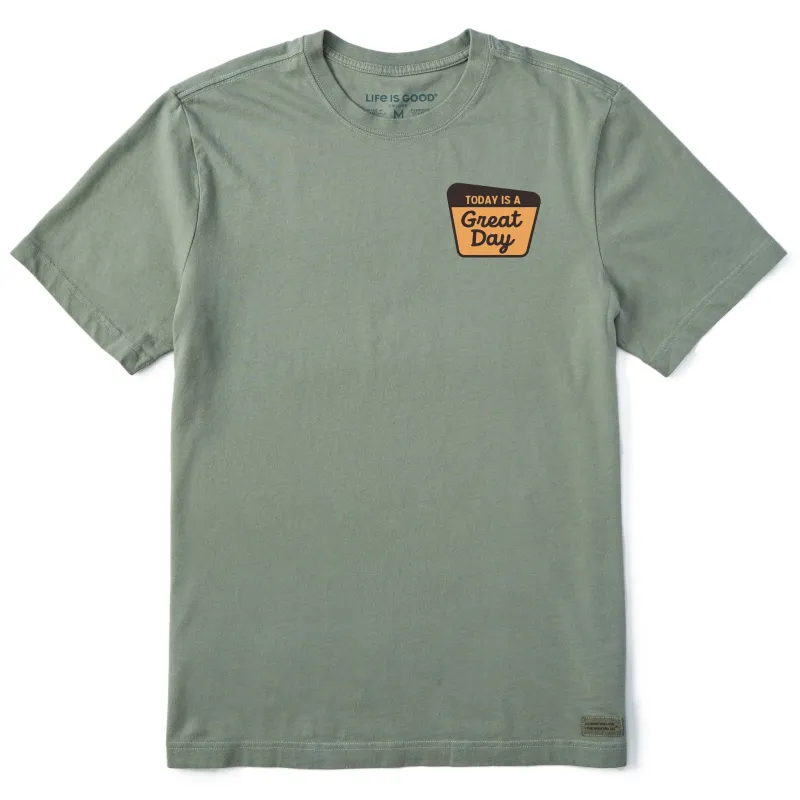Men's Today is a Great Day Short Sleeve Tee sold by Life is Good