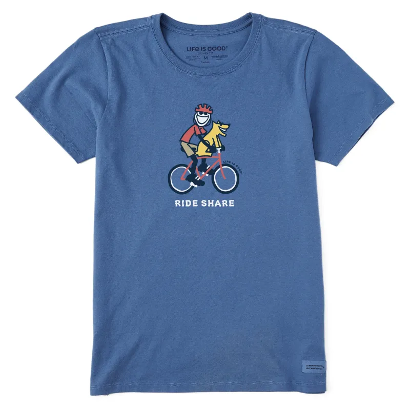 Women's Ride Share Short Sleeve Tee sold by Life is Good
