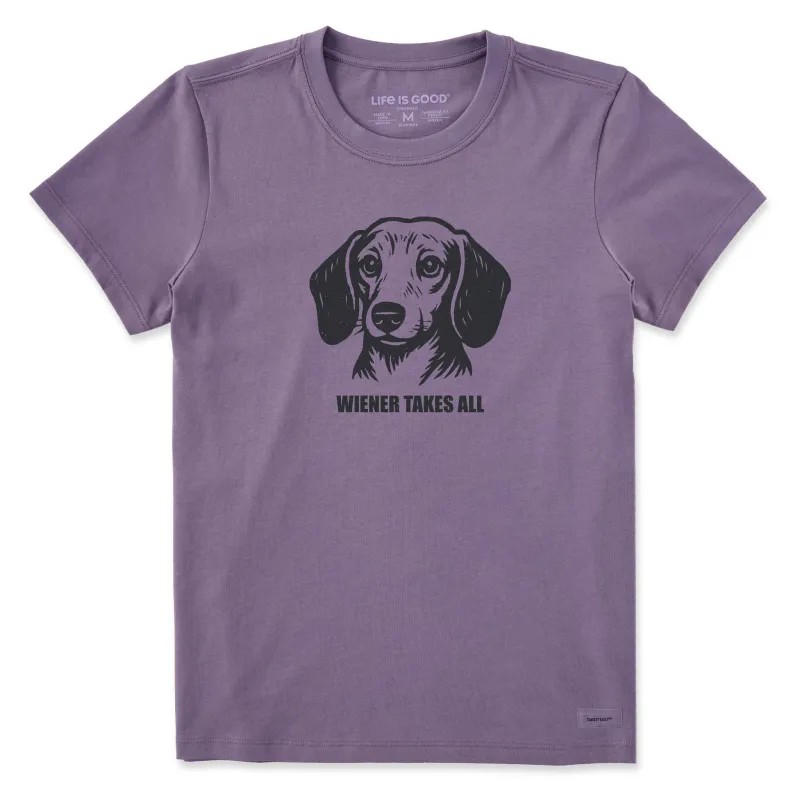 Women's Bert's Takes All Weiner Short Sleeve Crusher Tee sold by Life is Good