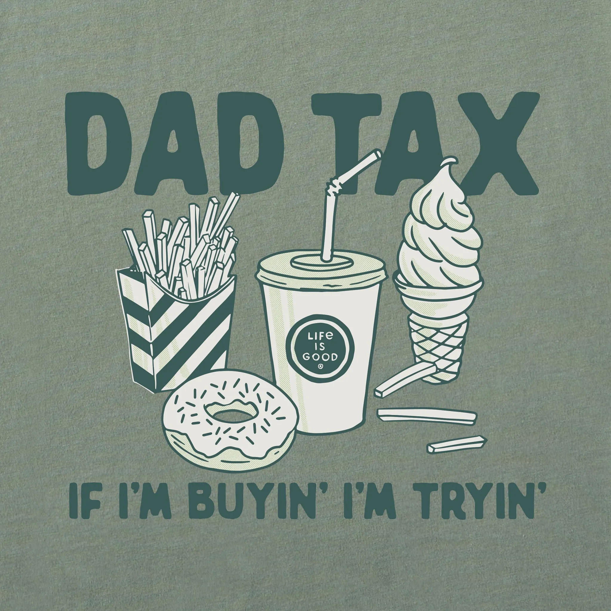 Men's Dad Tax Short Sleeve Crusher Tee sold by Life is Good product image thumbnail 5