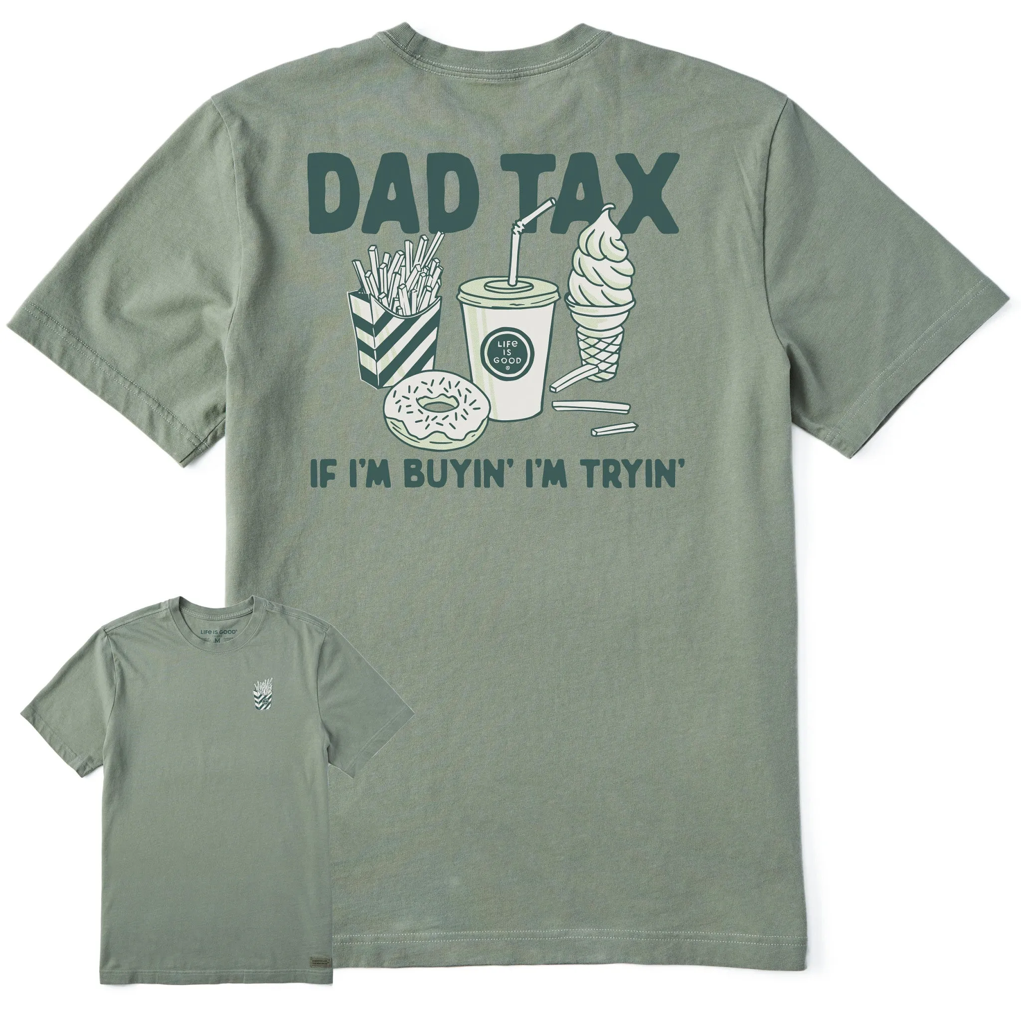 Men's Dad Tax Short Sleeve Crusher Tee sold by Life is Good product image thumbnail 4