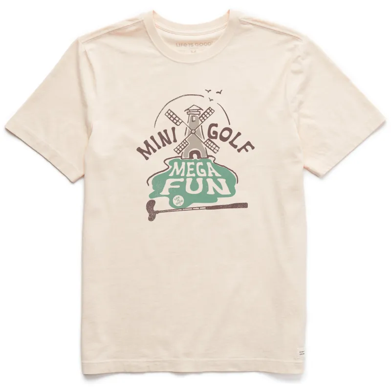 Men's Mini Golf Mega Fun Short Sleeve Crusher Tee sold by Life is Good