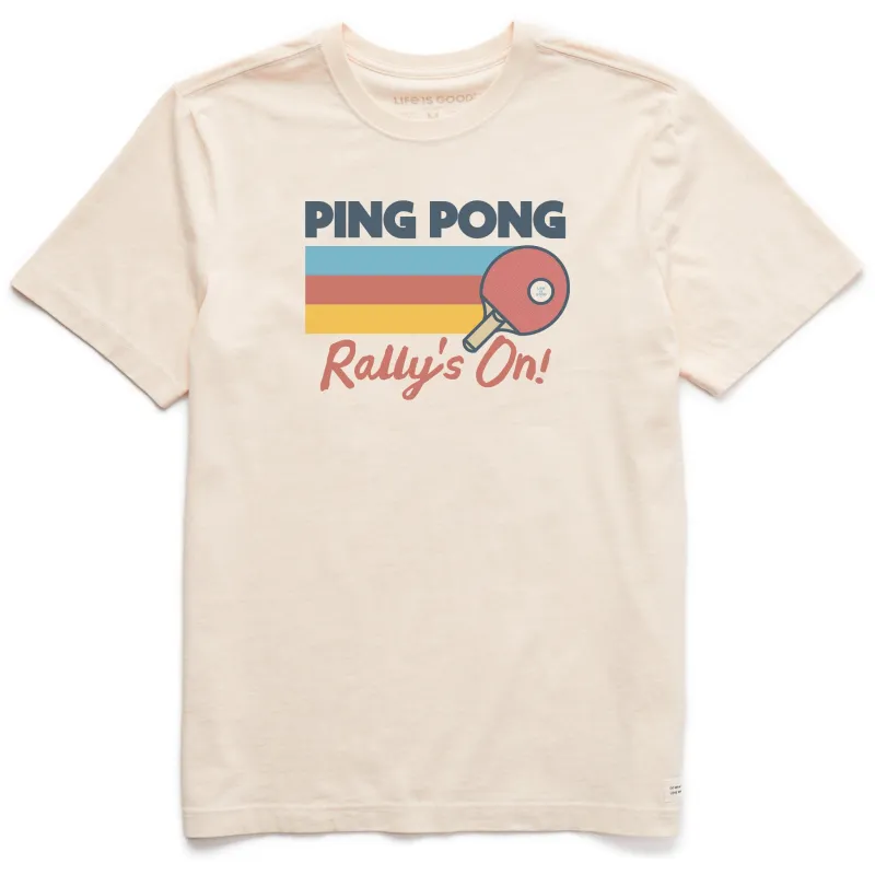 Men's Ping Pong Rally's On Short Sleeve Crusher Tee sold by Life is Good