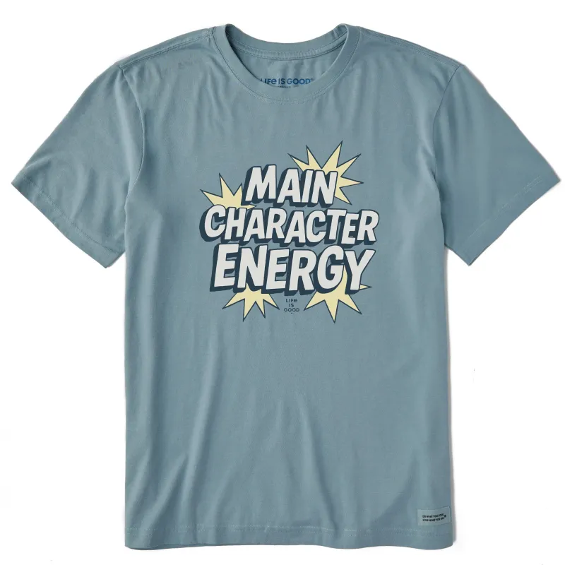 Men's Main Character Energy Explosion Short Sleeve Crusher Tee sold by Life is Good