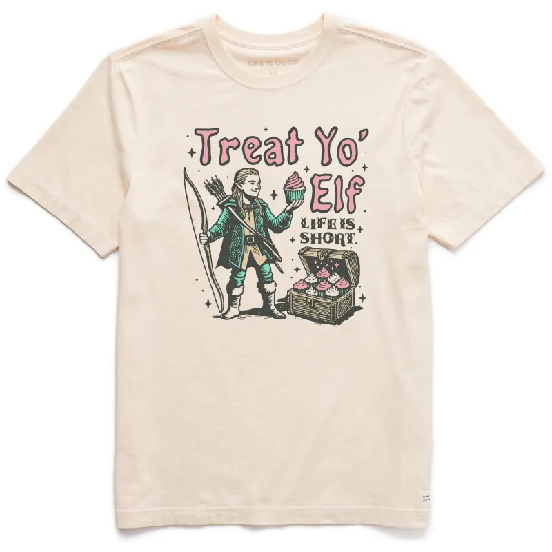 Men's Treat Yo Elf Short Sleeve Crusher Tee sold by Life is Good