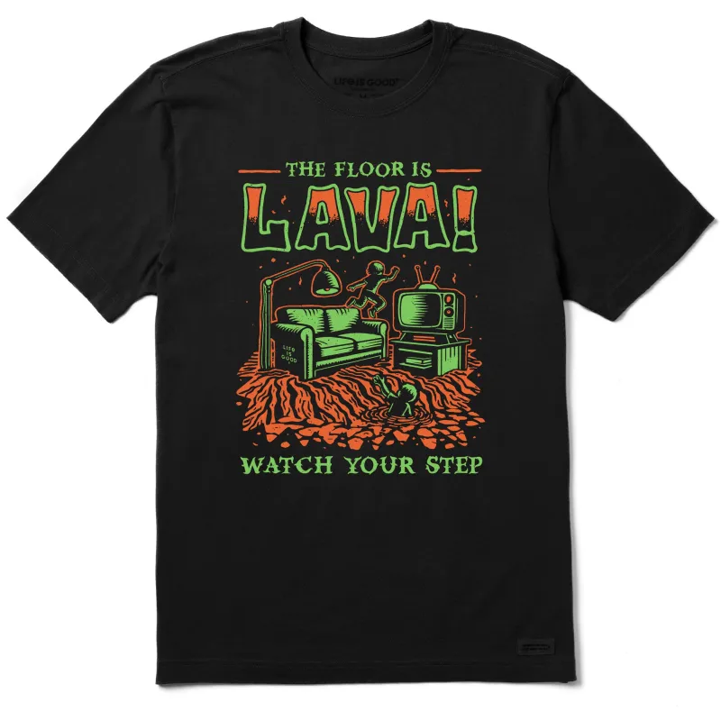 Men's The Floor is Lava Short Sleeve Tee sold by Life is Good
