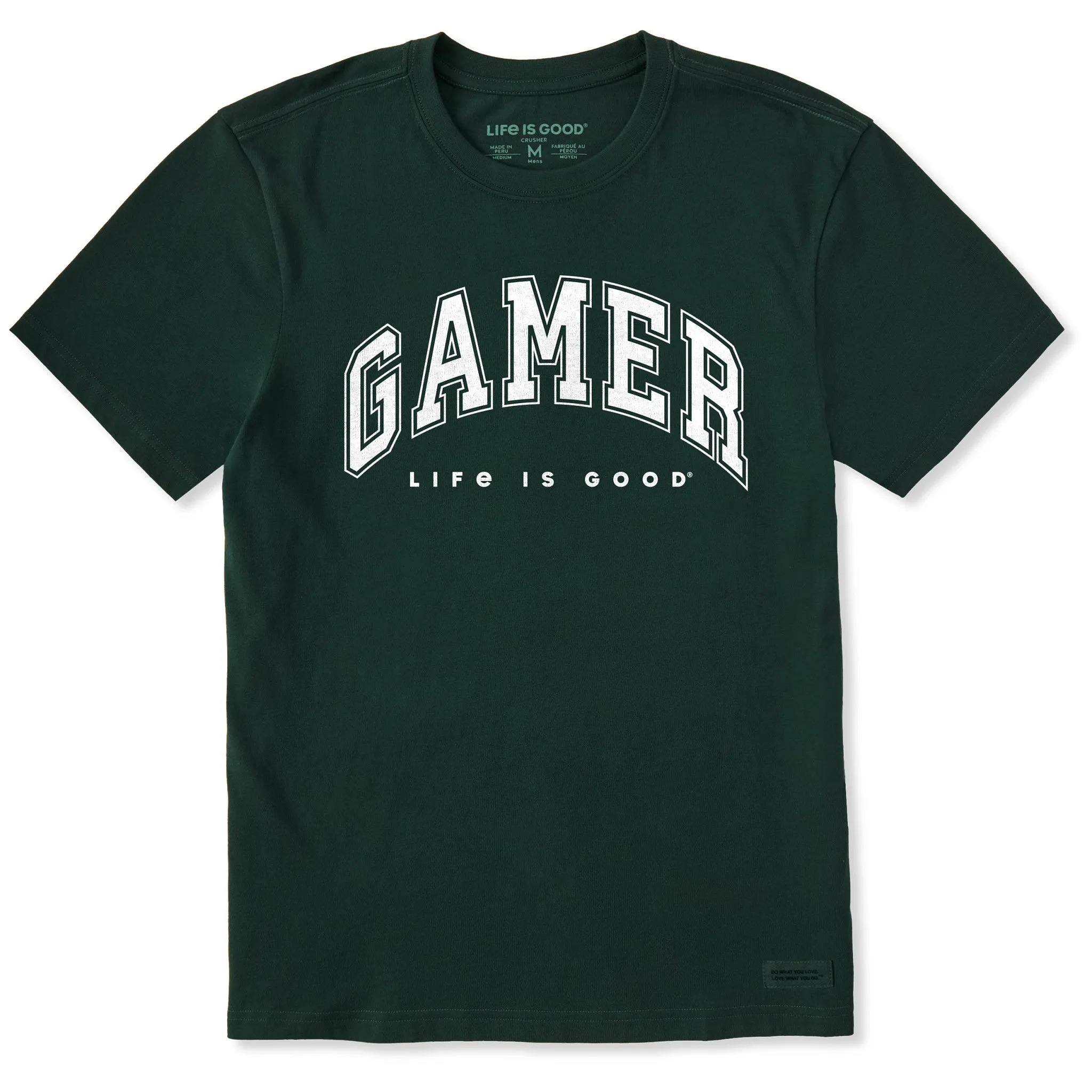 Men's Gamer Arch Short Sleeve Crusher Tee sold by Life is Good