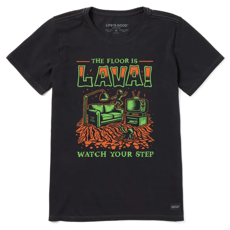 Women's The Floor is Lava Short Sleeve Tee sold by Life is Good