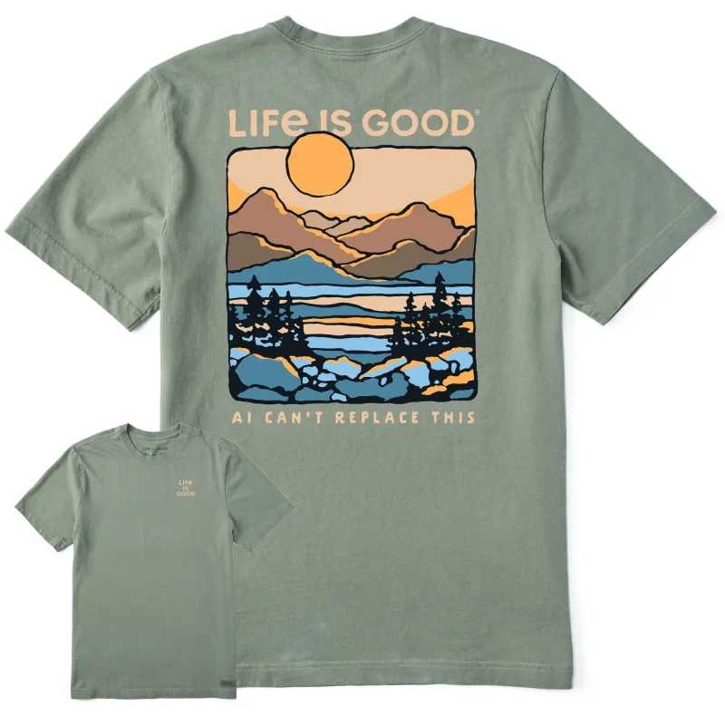 Men's AI Can't Replace This Short Sleeve Tee sold by Life is Good