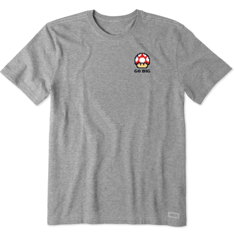 Men's Go Big Mushroom Short Sleeve Tee sold by Life is Good