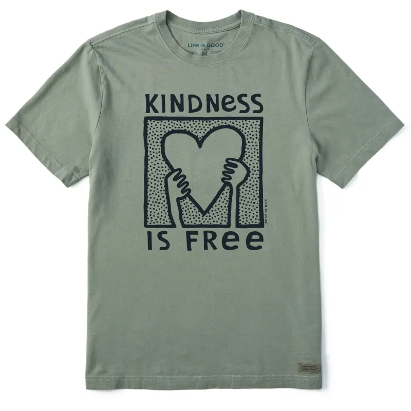 Men's Kindness is Free Heart Short Sleeve Tee sold by Life is Good