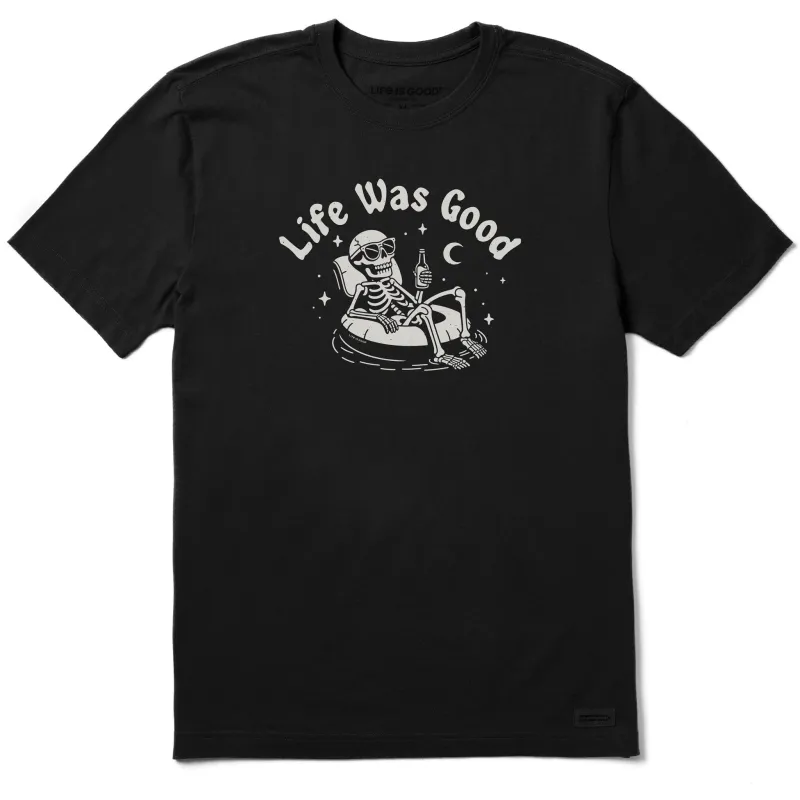 Men's Life Was Good Skeleton Floatie Short Sleeve Tee sold by Life is Good