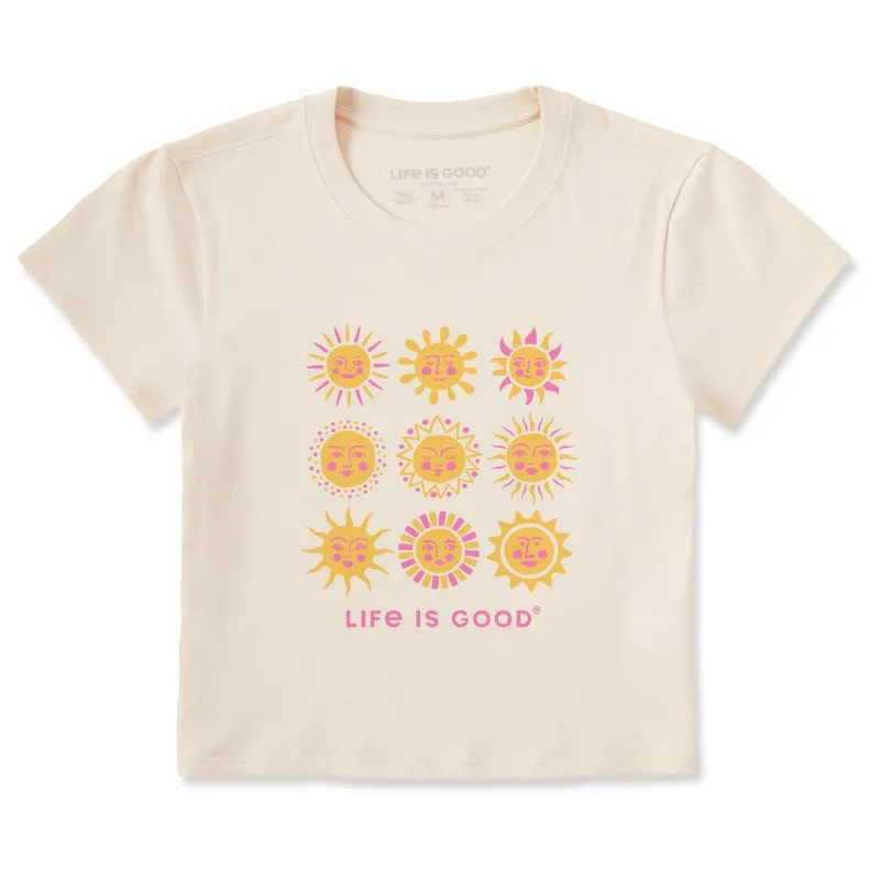 Women's Sun Grid Crusher-LITE Shrunken Tee sold by Life is Good