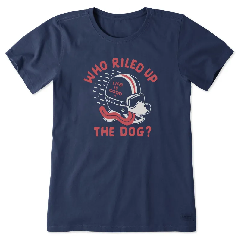 Women's Who Riled Up the Dog? Short Sleeve Tee made by Life is Good