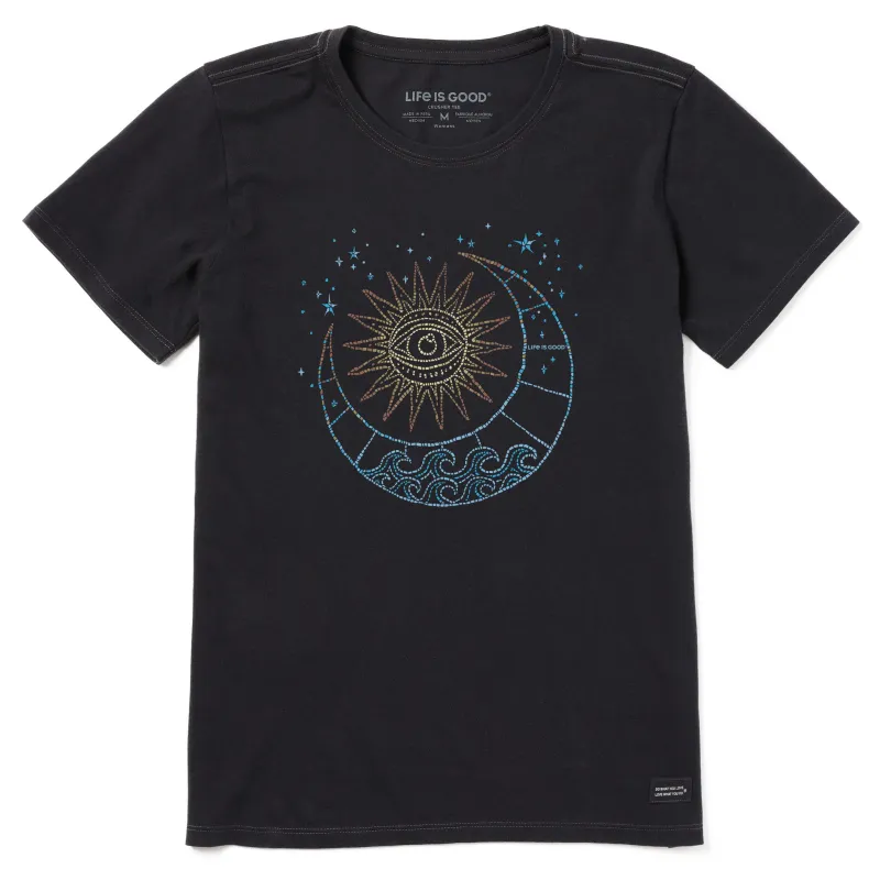 Women's Moon Sun Mosaic Short Sleeve Tee sold by Life is Good